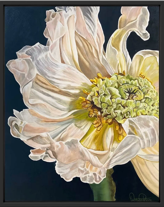 Poppies Heart – Framed