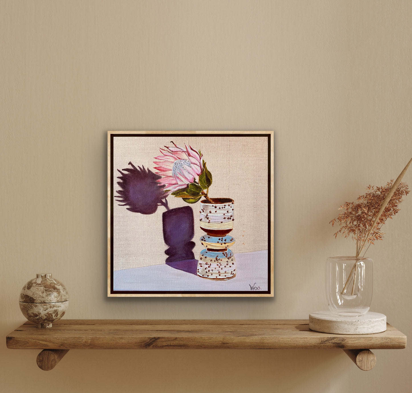 Protea in Dotty Pottery