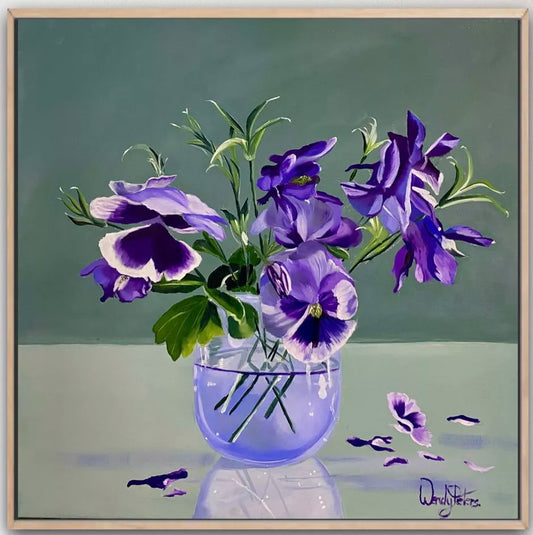 Violettes en Verre