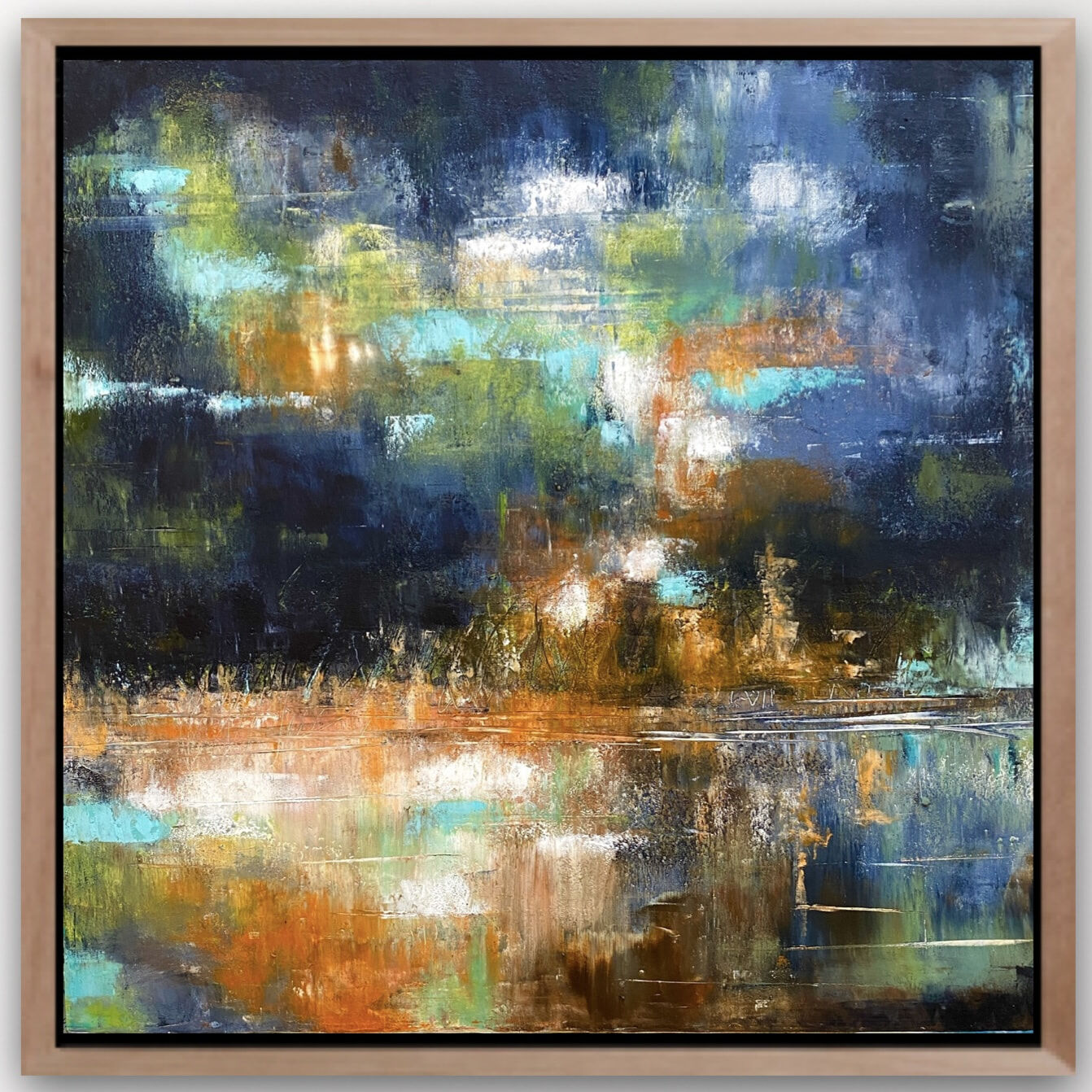 Reflections_framed_40x40_Wendy_Peters