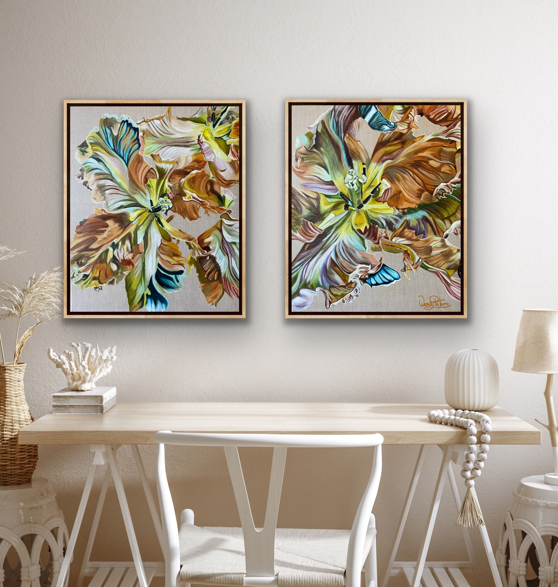 Tulip_amore_oil_linen_diptych_50x60_wendy-peters