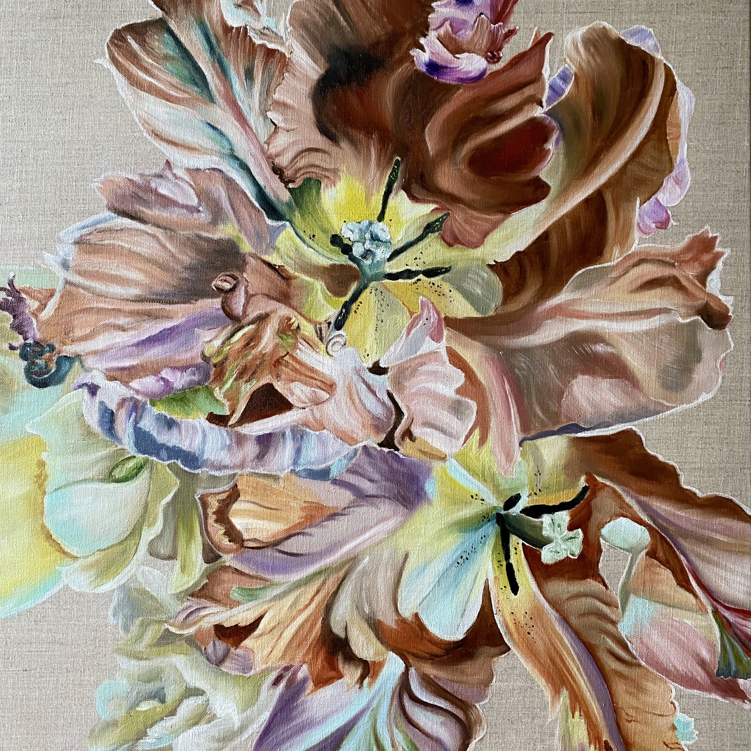 The_Unfurled_Tulip_I_oil_50x60_Wendy_Peters
